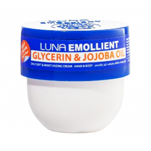 LUNA EMOLLIENT GLYCERIN & JOJOBA OIL DAILY SOFT & MOISTURIZING HAND & BODY CREAM 20 GM